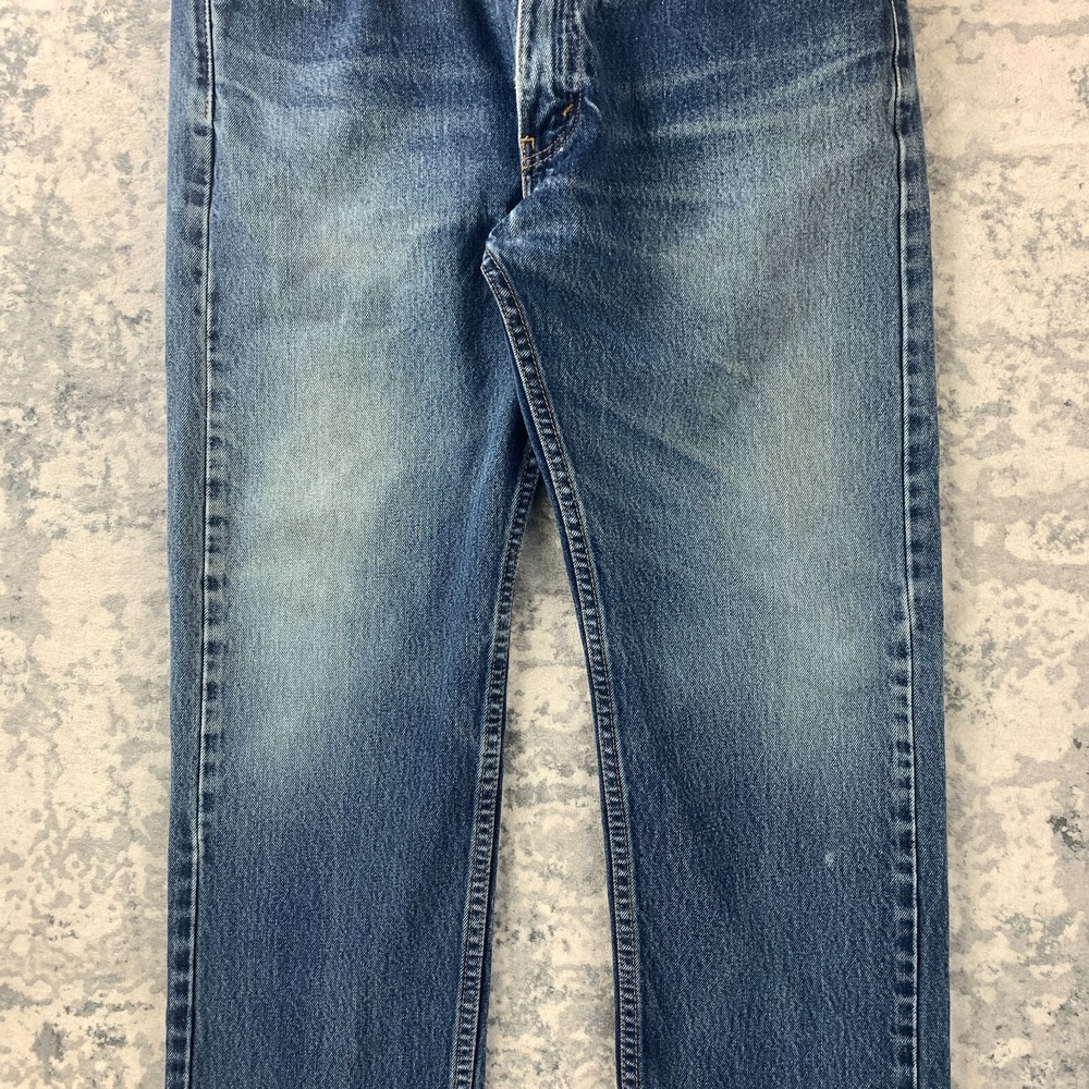 Levis Jeans Mens 36x28 Blue Pants‎ Faded 505 Straight Workwear Denim Tag 36x30 - Picture 4 of 15